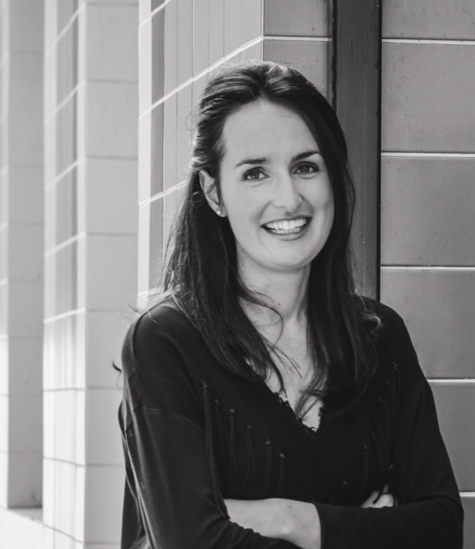 Black and white photo of Emily-Ann Gilligan